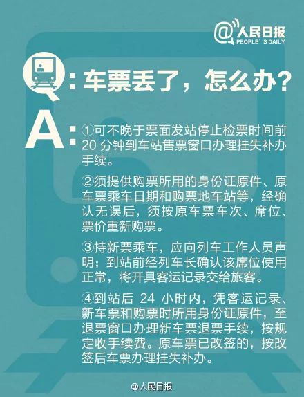 关于高铁票的最新规定